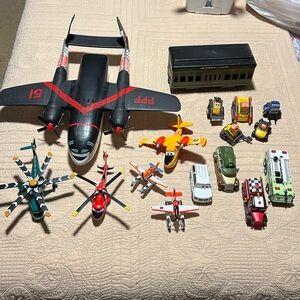 Huge lot of Disney planes fire rescue cars and planes
